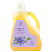贺萬家一级初榨亚麻籽油5L食用油胡麻油富含α-亚麻酸超值 红井源旗下