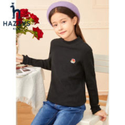 HAZZYS 哈吉斯 女童高领针织衫