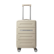 美旅箱包时尚商务行李箱万向轮旅行箱轻商务TSA密码箱NG2卡其色20英寸