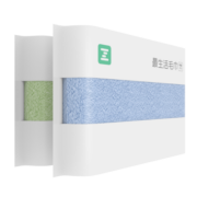 最生活（a-life）毛巾 新疆棉长绒棉洗脸巾 纯棉吸水易干棉柔巾 蓝+绿 2条装 【轻柔】32*70cm 90g/条