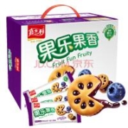 PLUS会员：嘉士利 果乐果香 果酱夹心饼干早餐饼干 蓝莓味680g/盒 零食年货礼盒*3件