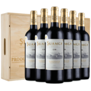 圣芝（Suamgy）G80波尔多AOC 赤霞珠干红葡萄酒 750ml*6瓶 整箱木箱装 法国红酒
