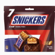 百亿补贴！SNICKERS 士力架 花生夹心巧克力140g