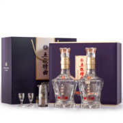 京东百亿补贴：五粮液 五粮特曲紫气东来 浓香型白酒52度500ml*2瓶礼盒装