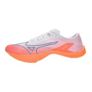 美津浓（MIZUNO）男女23新款G3竞速外底运动跑步鞋WAVE REBELLION FLASH 01/白色/暗蓝色/亮橘色 42
