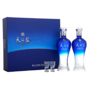 预售：洋河 蓝色经典 天之蓝 浓香型白酒 52度 480ml*2瓶 礼盒装