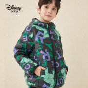 88VIP会员：Disney baby 迪士尼童装男童卡通连帽轻薄羽绒服2023秋冬新款儿童鸭绒防水外套