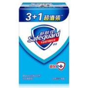 概率券、PLUS会员：Safeguard 舒肤佳 香皂 纯白清香4块皂