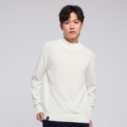 限尺码:真维斯 纯棉男装针织衫毛衣 米白2110 XL（需买2件）