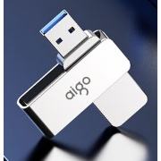 需首购：aigo 爱国者 U330 USB 3.2 旋转U盘 银色 64GB USB-A