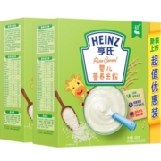 亨氏米粉不添加白砂糖含铁原味米粉婴儿辅食6-36个月原味400g*2盒