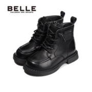 BeLLE 百丽 女童马丁靴小童秋冬英伦风时尚洋气百搭短靴单靴