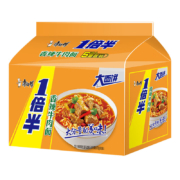 京东百亿补贴:康师傅 方便面 一倍半香辣牛肉 大面饼110g*5包