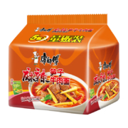 plus会员：康师傅  方便面 经典麻辣笋子牛肉  五连包
