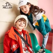 88VIP会员：PELLIOT 伯希和 儿童冲锋衣男童三合一拆卸厚春秋冬款女童装防水防风外套