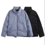 plus会员:GXG男装 宽松面包服保暖外套 23冬新款 灰蓝色*3件