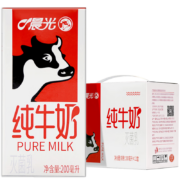 限地区、PLUS会员、需首购：晨光 牛奶全脂灭菌乳纯牛奶200ml*12盒*3件