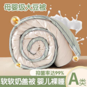 圣希德 A类大豆纤维加厚棉被 立体边-珊瑚绿 150*200cm