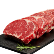 茶牛原切牛排 生鲜 进口雪花谷饲眼肉牛排1.44kg（8份） 冷冻 礼袋装