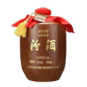 再降价、预售：汾酒 2019年头锅原浆 清香型 高度白酒 66度 5L封坛酒 收藏摆柜