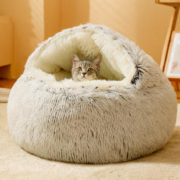mdeho 麦德豪 猫窝冬季保暖半封闭猫咪睡觉的窝猫床宠物网红公主床冬天狗窝用品