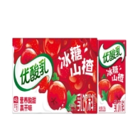 plus会员、概率券、需首购：伊利 优酸乳冰糖山楂味 250ml*24盒/箱乳饮料 礼盒装