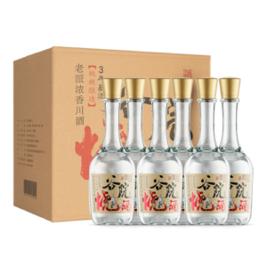 谷小酒谷院燒酒濃香型白酒42度500ml6瓶整箱裝