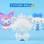 天降1元 儿童DIY石膏娃娃手工涂鸦1盒