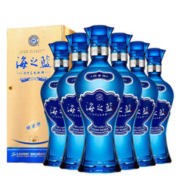 YANGHE 洋河 蓝色经典海之蓝42度375ml*6瓶正品特价浓香型白酒宴请送礼酒
