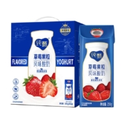 纯甄 草莓果粒 风味酸奶康美笑脸包200g×10包*3件