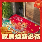 爆卖年货：2024新年门垫 随机款 40*60