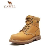 17日20点：CAMEL 骆驼 男鞋 马丁靴 高帮机能风休闲工装大黄靴 金黄