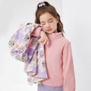 迪士尼（Disney）童装女童男童三合一外套春季新款儿童摇粒绒内胆洋气一衣三穿风衣 粉色草莓熊-女童 120cm