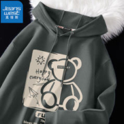 JEANSWEST 真维斯 男士卡通印花连帽卫衣 两件装
