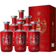 五粮液（WULIANGYE）浓香型白酒 商务宴请 50度 500mL 6瓶 五粮醇红装