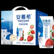 安慕希 常温酸奶 草莓味 205ml*12罐 整箱
