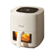 SRUE可视空气炸锅家用全自动大容量烤箱多功能不用翻面炸锅6.5L 【奶白色】可视化 6.5L