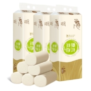 清风 原木本色系列 无芯卷纸 4层*75g*10卷*3提*4件