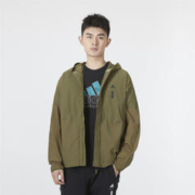 17日20点：adidas 阿迪达斯 男款连帽夹克