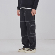 gxg.jeans 秋季新款明线工装风男式牛仔裤子男
