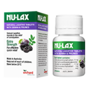 NU-Lax 乐康膏 西梅乐康片 40片/瓶 澳洲进口 天然西梅精华膳食纤维