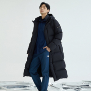 DESCENTE迪桑特 SKI STYLE系列 男女同款运动羽绒服 长款鹅绒冬季新款 男BK-BLACK(D2491SDJ89C) 男2XL(185/104A)
