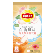 立顿（Lipton） 冷泡冰饮果汁粉 白桃风味乌龙茶粉固体饮料  10条装100g