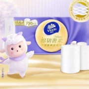 29日20点、限4000件、聚划算百亿补贴：维达羊绒感纸巾棉韧奢柔无芯卷纸90节8卷