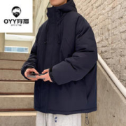 oyy 山系口袋连帽工装外套男女日系复古机能轻户外冲锋衣棉服夹克