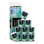 洁柔油画卷纸有芯艺术卷筒纸4层加厚150g12卷卫生纸巾实惠装HD