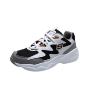 斯凯奇丨Skechers情侣厚底增高老爹鞋撞色小白鞋女子缓震休闲运动鞋男