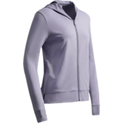 迪卡侬（DECATHLON）卫衣运动外套女秋薄白色休闲瑜伽训练服GYPWW 鸢尾紫 L