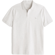 ABERCROMBIE & FITCH男装 美式复古休闲百搭通勤刺绣小麋鹿纯色短袖Polo衫 324355-1 麻灰色 XL (180/116A)