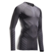 迪卡侬（DECATHLON）健身衣服男秋季运动训练跑步速干上衣紧身衣RUNR 【长袖款】灰色 XL